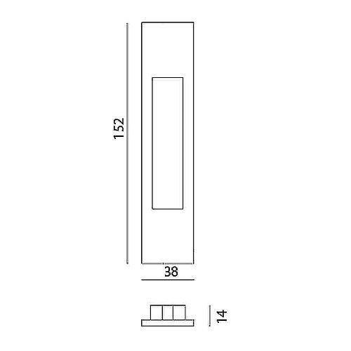Ручка для розсувної системи MVM SDH-2 White білі - Фото №2