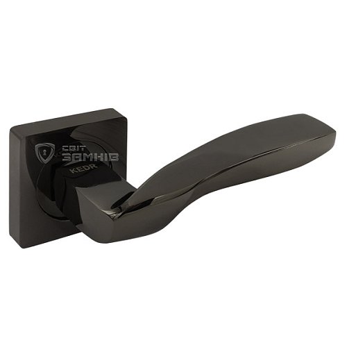 Ручки на розеті KEDR R06.045-AL black nickel чорний нікель - Фото №2