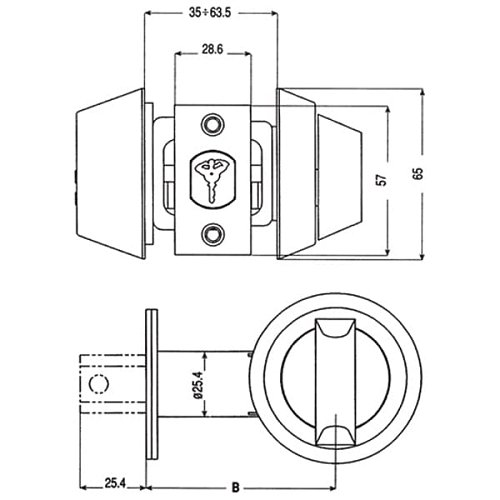 Замок врізний MUL-T-LOCK Dead Bolt Hercular Interactive+ (BS60/70мм) полірована латунь - Фото №7