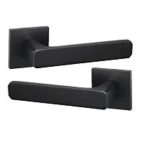 Ручки на розеті ORO/ORO Galassia (28E) тонка розета Black чорний матовий