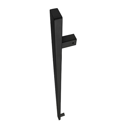 Ручка скоба ABARO Sydney 90° L:1600 X:1400 W:40*20mm SS 304 чорний RAL 9005 (половинка) - Фото №4