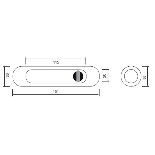 Комплект замка для розсувної системи SIBA S223 SN нікель матовий - Фото №3