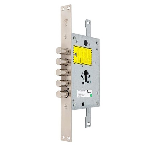 Механізм замка MUL-T-LOCK CTMA0328A01A L.O.G. (BS65мм) хром полірований без зв.планки - Фото №1