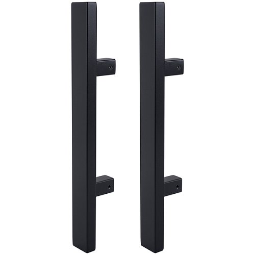 Ручки скоби ABARO Sydney 90° L:600 X:400 W:40*20mm SS 304 чорний RAL 9005 (комплект) - Фото №2
