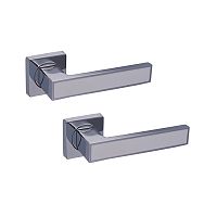 Ручки на розеті GAVROCHE Magnium AL-A1 CP/WHITE хром/білий