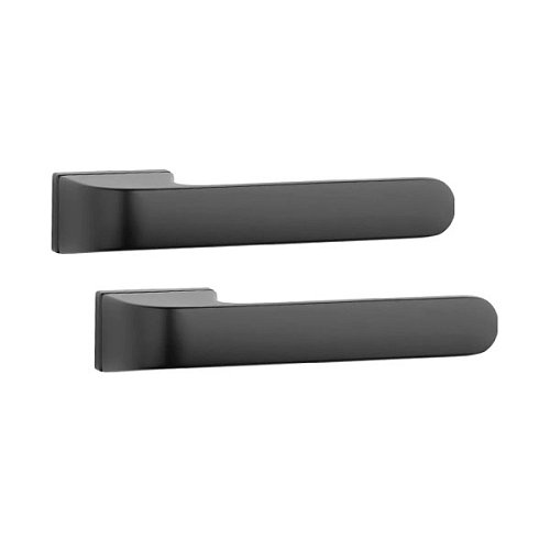 Ручки на розеті APRILE AS Plumeria RTH 7S тонка розета чорний - Фото №1