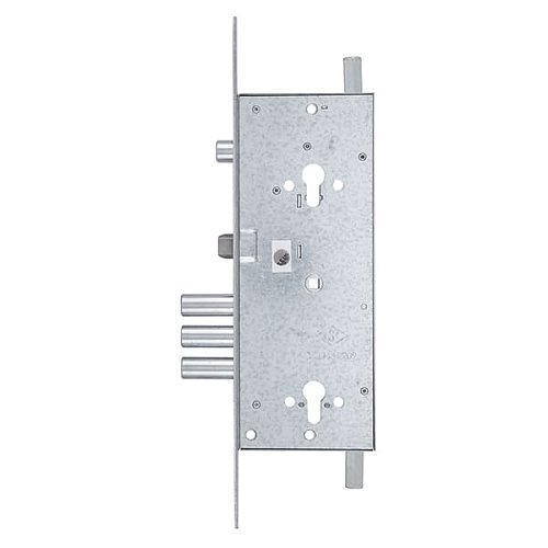 Механізм замка MUL-T-LOCK 415G Двосистемний (BS63*85мм) хром полірований без зв.планки - Фото №2
