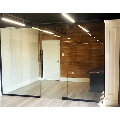 Замок накладний GLASS-M-TECH EK-М50 для барних скляних дверей чорний - Фото №4