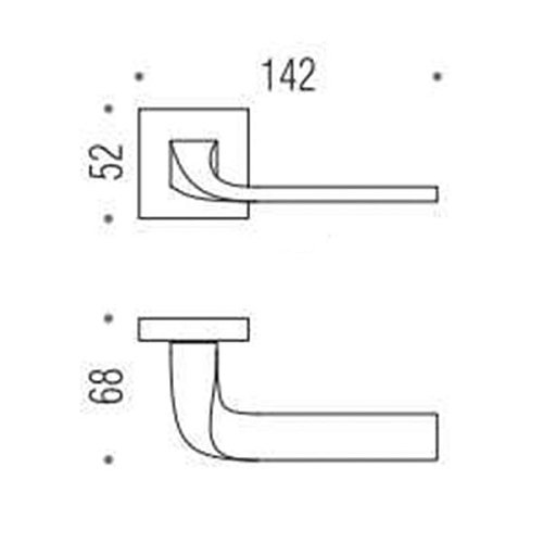 Ручки на розеті COLOMBO Isy BL11 (MM29/FF29BZG-MM13/FF23) матовий хром - Фото №3