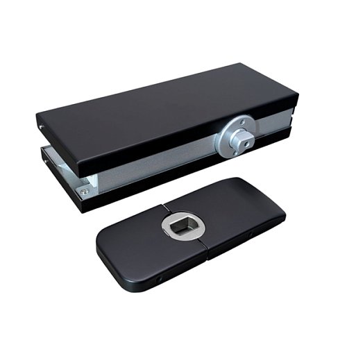 Завіс барний GLASS-M-TECH GM-005 з дотягуванням Black чорний - Фото №1