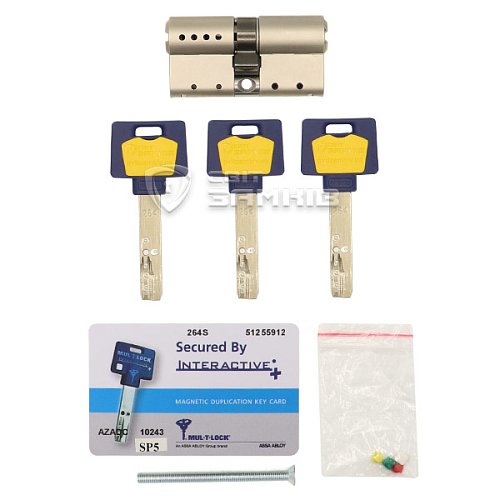 Циліндр MUL-T-LOCK MTL600/Interactive+ MOD 90 (40*50) (модульний) нікель_сатин - Фото №4