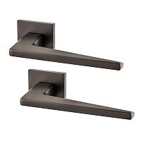 Ручки на розеті ARMADILLO Mori (USS) BPVD воронений нікель