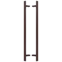 Ручки скоби ABARO Sydney 45° L:1200 X:1000 W:40*20mm SS 304 коричневий RAL 8017 (комплект)