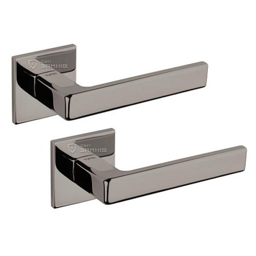 Ручки на розеті TUPAI 3095Q 5S (4040-4049) нікель чорний - Фото №1