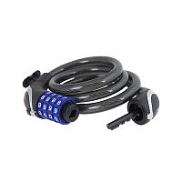 Замок для велосипеда TOKOZ Moto Black з тросом 100см код