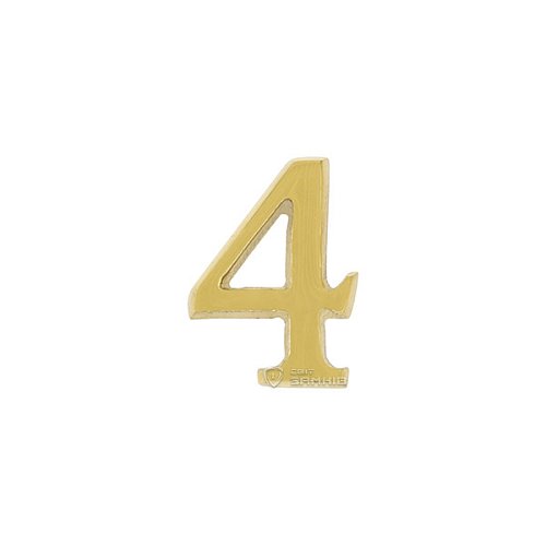 Цифра 4 латунь /Ш/ - Фото №1