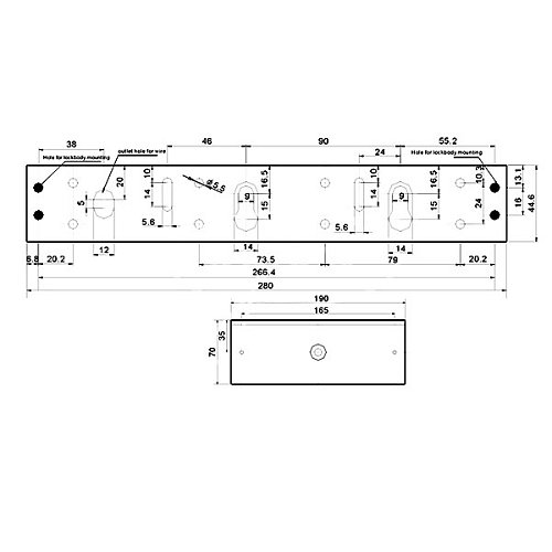 Електромагнітний замок YLI YM-750T(LED) - Фото №4