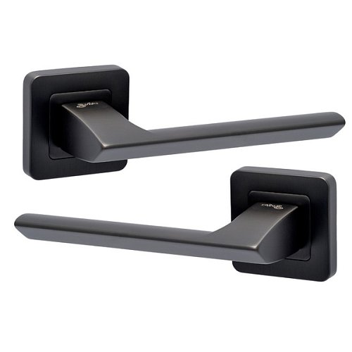 Ручки на розеті SAFITA Razor SQ MSB графіт матовий  - Фото №1