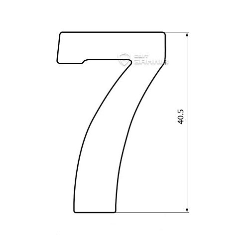 Цифра 7 OGR бронза - Фото №3