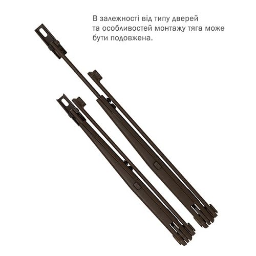 Тяга ABLOY DC191 стандартна з фіксацією Коричневий - Фото №4