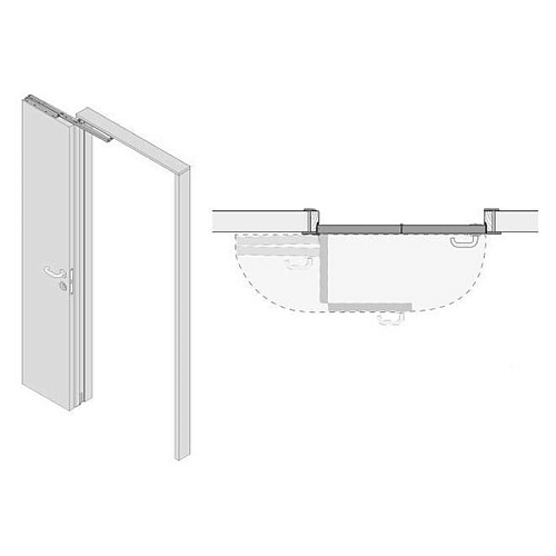 Розсувна система Compack Living 180° F60 на 2 полотна до 50 кг права - Фото №5