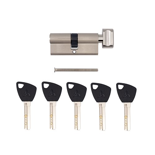 Циліндр KEDR Brass 120T (60*60T) ZCN нікель - Фото №7