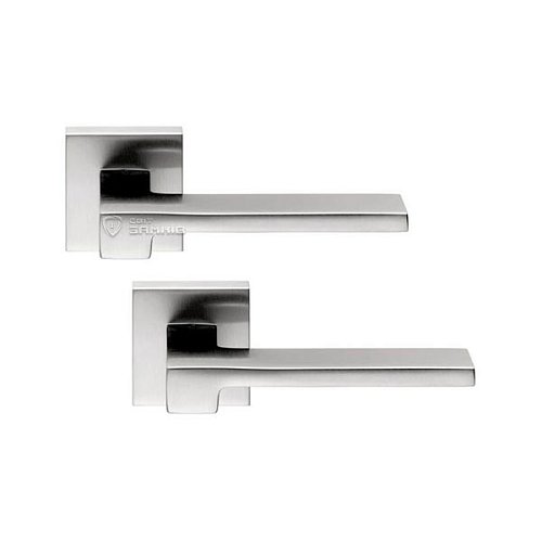 Ручки на розеті COLOMBO Zelda MM11 (MM29/FF29BZG-MM13/FF23) матовий хром - Фото №1
