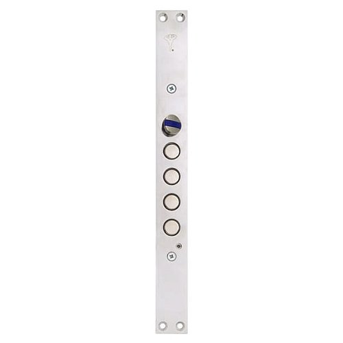 Механізм замка MUL-T-LOCK CTFCB1032800A L.O.G. (BS65*85мм) хром полірований без зв.планки - Фото №2