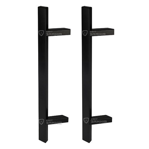 Ручки скоби ABARO Sydney 45° L:600 X:400 W:40*20mm BM чорний мат. (комплект) SL - Фото №1
