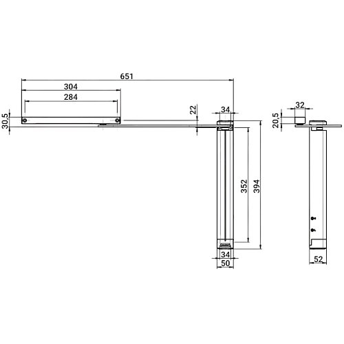 Дотягувач для хвіртки ABLOY DC630G SLD EN6 до 150кг 1300мм правий Black Чорний - Фото №9