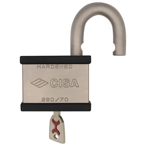 Замок навісний CISA 2805P.70 (70 мм, 2 ключа AP4 S) - Фото №5