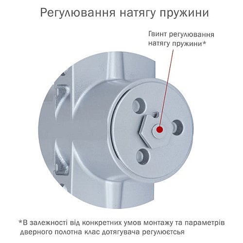 Дотягувач RYOBI DS-4550 BC/DA STD HO з фіксацією до 200кг Сірий - Фото №7