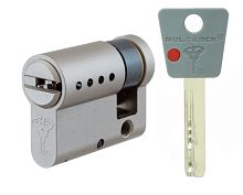 Циліндр половинка MUL-T-LOCK 7x7 40,5 (31*9,5) нікель сатин