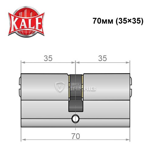 Циліндр KALE 164BNE 70 (35*35) SN - Фото №4