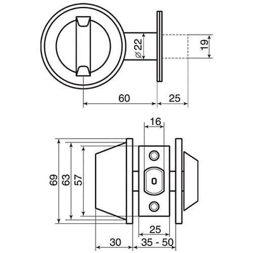 Замок врізний MUL-T-LOCK Dead Bolt DBM ClassicPro (BS60мм) матовий хром - Фото №6