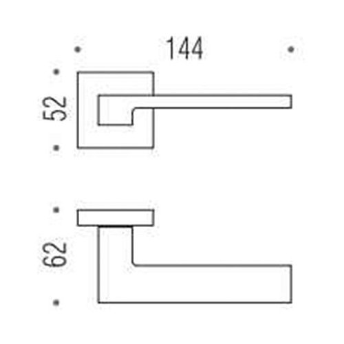 Ручки на розеті COLOMBO Zelda MM11 (MM29/FF29BZG-MM13/FF23) хром - Фото №3
