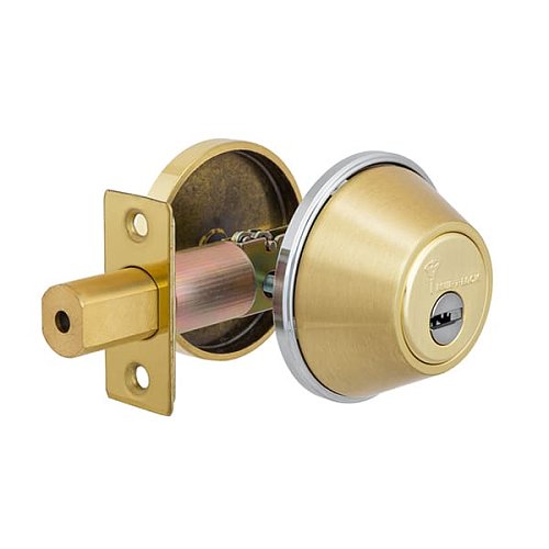 Замок врізний MUL-T-LOCK Dead Bolt DBM ClassicPro (BS60мм) полірована латунь - Фото №2