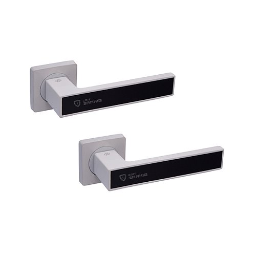 Ручки на розеті GAVROCHE Magnium AL-A1 WHITE/BLACK білий/чорний - Фото №1