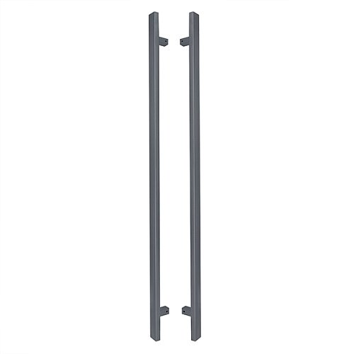 Ручки скоби ABARO Sydney 90° L:1400 X:1200 W:40*20mm SS 304 антрацит RAL 7016 (комплект) - Фото №1