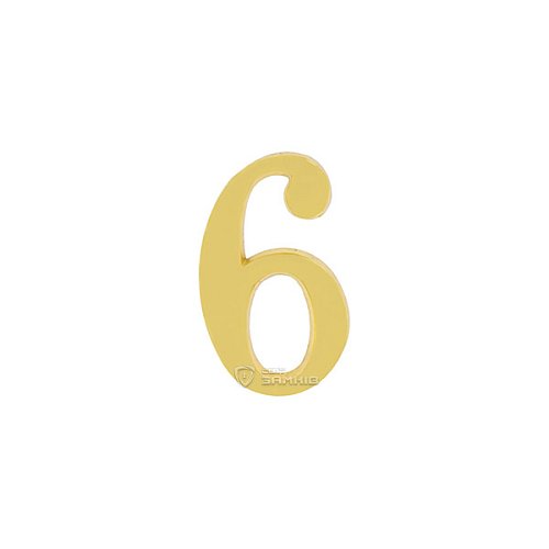 Цифра 6 OLV латунь (X.-M.) - Фото №1