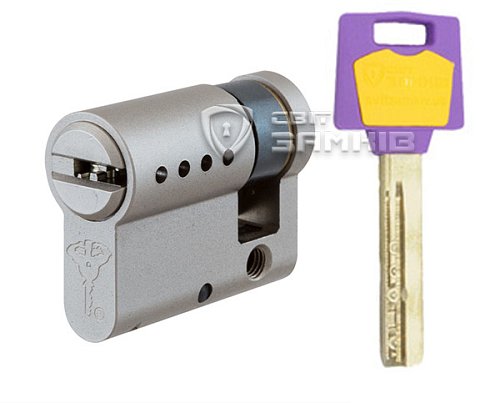 Циліндр половинка MUL-T-LOCK MTL400/ClassicPRO 59,5 (50*9,5) нікель сатин 3 ключа - Фото №1