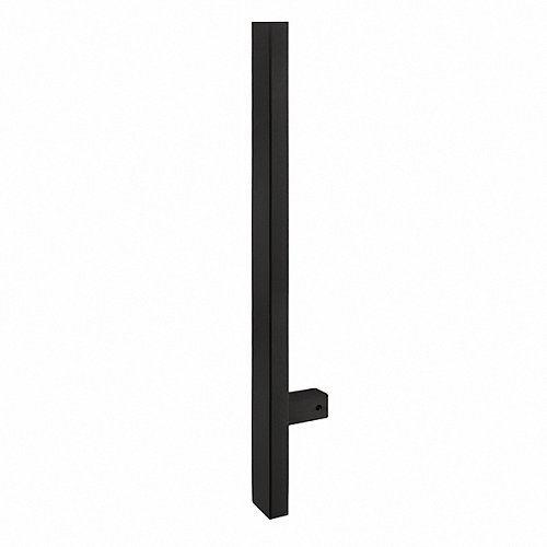 Ручка скоба ABARO Sydney 90° L:1000 X:800 W:40*20mm SS 304 чорний RAL 9005 (половинка) - Фото №6