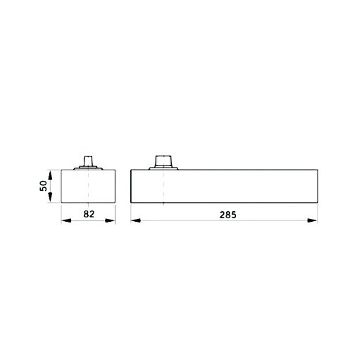 Дотягувач підлоговий DORMA BTS75V EN1-4 HO з фіксацією до 120 кг - Фото №2