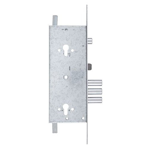 Механізм замка MUL-T-LOCK 415G Двосистемний (BS63*85мм) хром полірований без зв.планки - Фото №3
