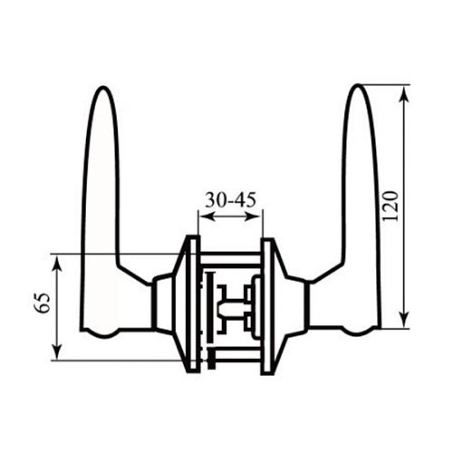 Ручка-заскочка RDA 861 (BS60мм) кава - Фото №2
