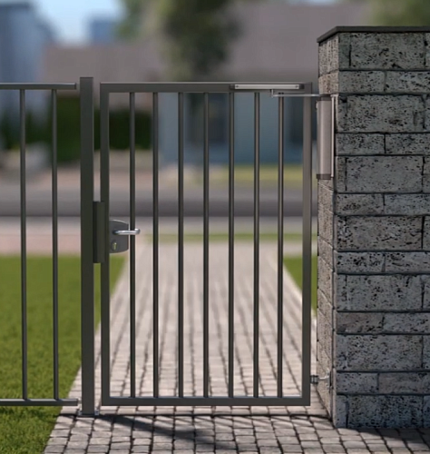 Дотягувач для хвіртки LOCINOX Verticlose-2-wall з установкою на стіну сірий - Фото №4