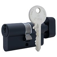 Циліндр CISA C2000 70T (35*35T) чорний 3 ключі