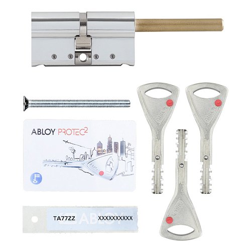 Циліндр ABLOY Protec2 62T (31*31T) зі штоком хром полірований - Фото №8