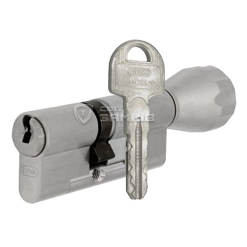 Циліндр EVVA ICS 112T (36*76T) нікель сатин - Фото №1