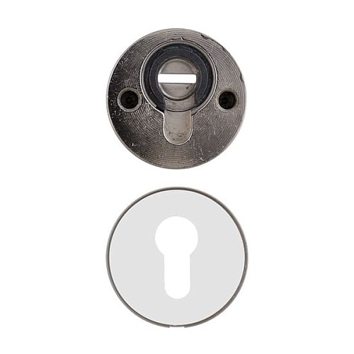 Механізм замка MUL-T-LOCK 415G Двосистемний (BS63*85мм) хром комплект + 2 протектора матовий нікель - Фото №9